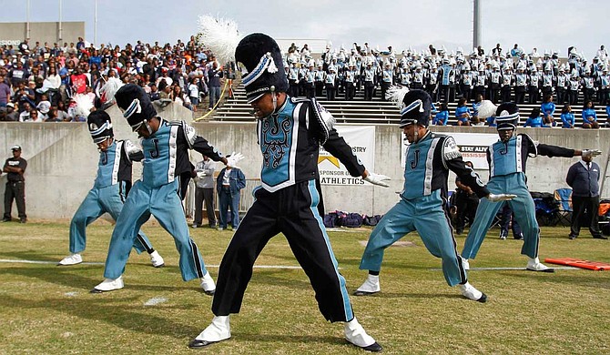 Jackson State University's Sonic Boom of the South Marching Band is one of eight bands competing in the Honda Battle of the Bands, making its ninth appearance at the event. Photo courtesy JSU