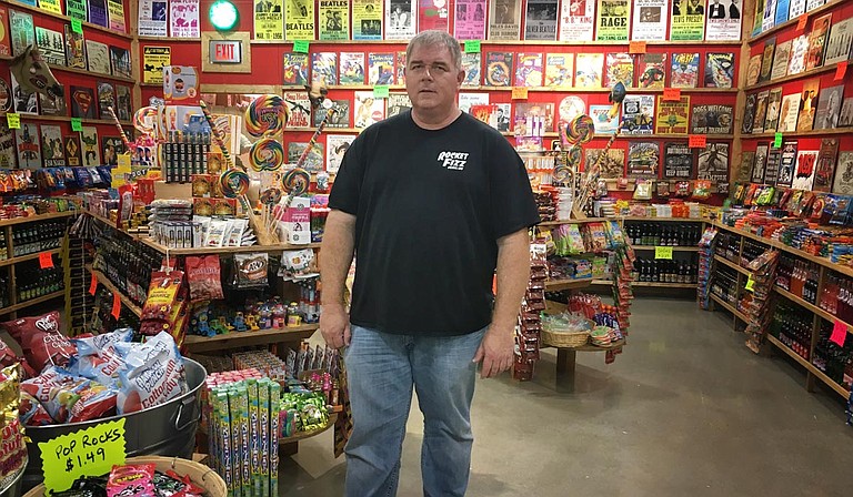 Shreveport, La., native Richard Morris (pictured) brought Rocket Fizz, a California-based specialty soda and candy franchise, to Mississippi with the opening of a new store at the Outlets of Mississippi on Wednesday, Nov. 6. Photo by Dustin Cardon