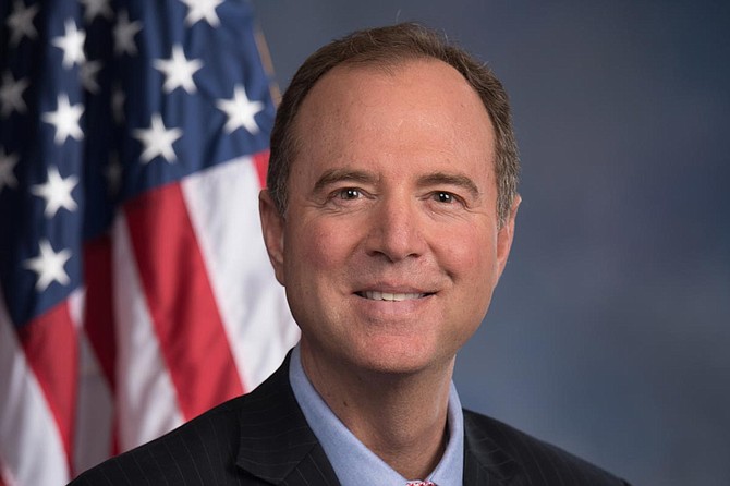 Rep. Adam Schiff (pictured) introduced the notion of bribery into the debate when he criticized the acting White House chief of staff, Mick Mulvaney, for saying that people concerned about Trump’s requests that Ukraine do political investigations should “get over it,” and that there is political influence in all foreign policy. Photo courtesy U.S. House of Representatives