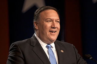 “Calling the establishment of civilian settlements inconsistent with international law has not advanced the cause of peace,” Pompeo said. “The hard truth is that there will never be a judicial resolution to the conflict, and arguments about who is right and who is wrong as a matter of international law will not bring peace.” Photo courtesy Flickr/Gage Skidmore