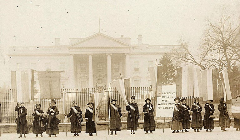 "Votes for Women! A Centennial Celebration of the Women's Suffrage Movement in America" includes 11 poster-sized panels depicting the movement's history with a focus on Mississippi, a release from MSU says. Photo courtesy Library of Congress, Prints and Photographs Division