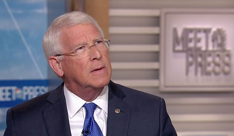 U.S. Sen. Roger Wicker, R-Miss., claimed he saw "no proof" of Trump's wrongdoing and suggested Ukraine may have interfered in the 2016 election, echoing a Russian propaganda campaign to shift blame for its own efforts to help Donald Trump and hurt Hillary Clinton in the 2016 election. Photo courtesy Meet the Press/NBC News