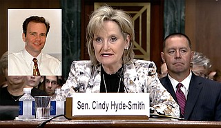U.S. Sen. Cindy Hyde-Smith vouched for Trump 5th U.S. Circuit Court of Appeals pick Halil Suleyman "Sul" Ozerden at hearings in July. Hyde-Smith screencap courtesy Sen. Roger Wicker. Ozerden photo courtesy U.S. District Court for the Southern District of Mississippi.