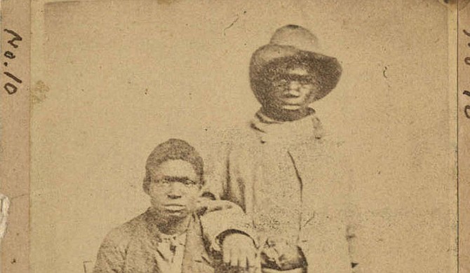 Items in the "Enslaved People in the Southeast" exhibit include records from auctions and plantations, materials from the abolitionist movement and photographs from the Jim Crow South. Photo courtesy MSU