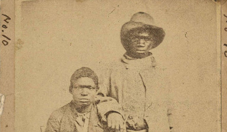 Items in the "Enslaved People in the Southeast" exhibit include records from auctions and plantations, materials from the abolitionist movement and photographs from the Jim Crow South. Photo courtesy MSU