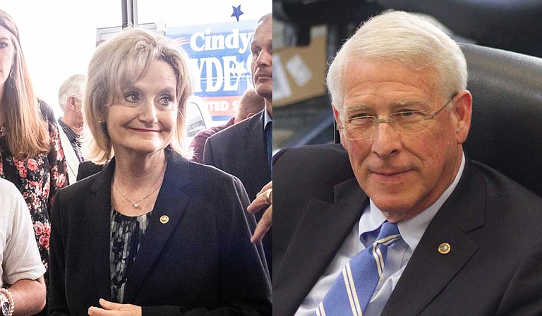 U.S. Sens. Cindy Hyde-Smith, (left), and Roger Wicker (right) joined other Republican lawmakers in a Jan. 2 filing that asked the U.S. Supreme Court to "reconsider" and possibly "overrule" prior cases that protect abortion rights. Photos by Ashton Pittman and Stephen Wilson