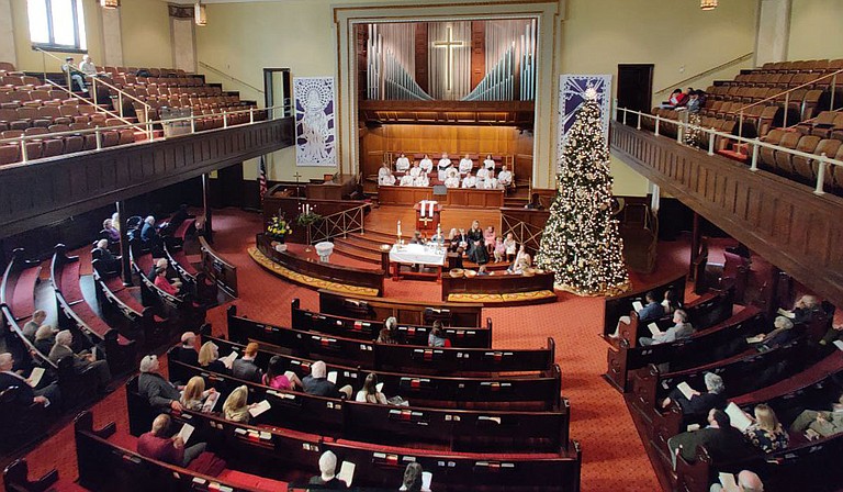 State leadership of religious institutions like Galloway United Methodist Church is in question as the potential for a schism over LGBT marriage and ordination looms. Photo by Nick Judin.