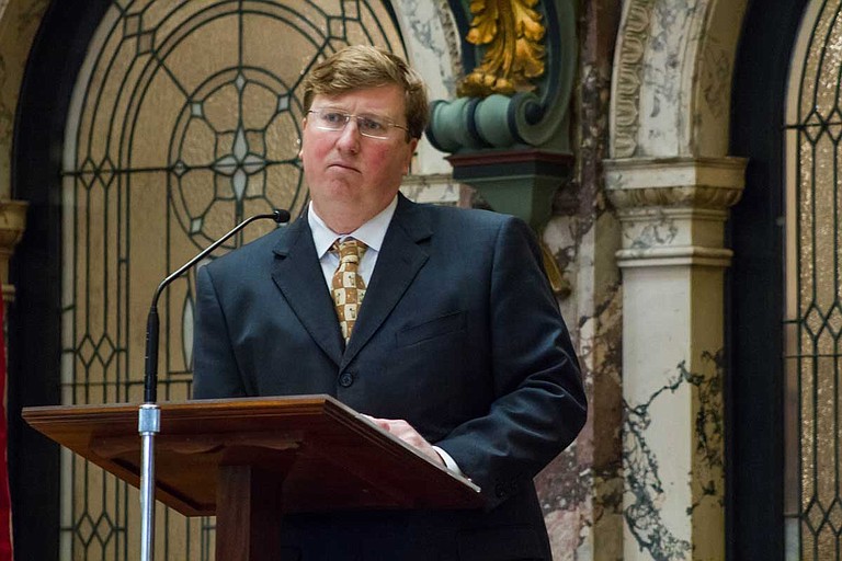 Republican Tate Reeves is completing his second term as lieutenant governor, and he is presiding over the Senate on Tuesday and Wednesday. Photo by Stephen Wilson