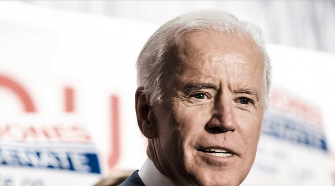 The House of Representatives impeached Donald Trump in December for abusing the power of his office by enlisting the Ukrainian government to investigate Joe Biden (pictured), a political rival, ahead of the 2020 election. A second charge accused Trump of obstructing a congressional investigation into the matter. Photo by Ashton Pittman