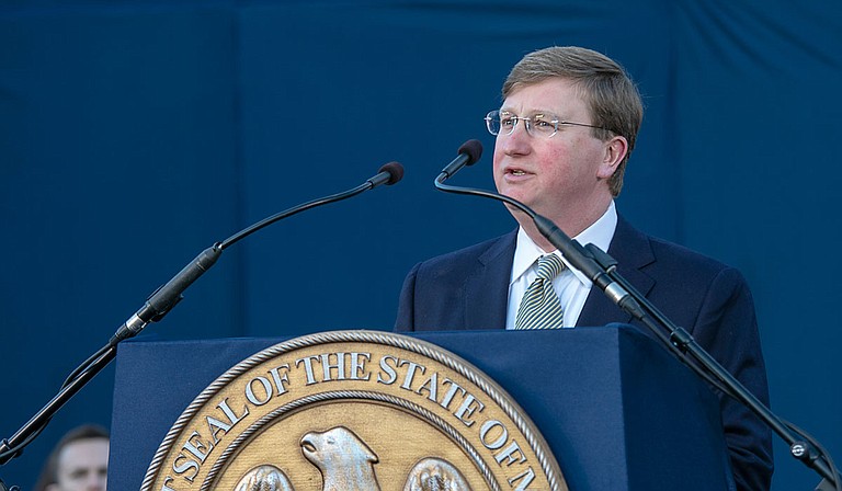 Gov. Tate Reeves promised to be a beacon of optimism for all Mississippi, but his speech addressed some of the state's most dire challenges. Photo by Candace Harris