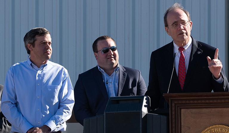 A second Hattiesburg, Miss., resident has tested positive for the novel, said Mississippi Lt. Gov. Delbert Hosemann, who is seen here (right) at a campaign event with Hattiesburg Mayor Toby Barker (left) last year. Photo by Ashton Pittman