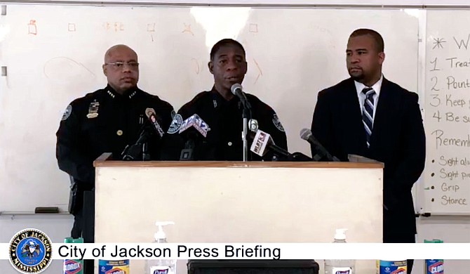 On March 19, the Jackson Police Department announced two recent drug arrests. Later that day, Officer Sam Brown said that while the JPD was taking sanitary precautions to protect on-duty officers amid the COVID-19 outbreak, the department would not make changes to its arrest policy. Courtesy City of Jackson