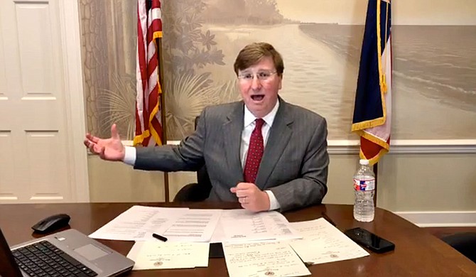 Today, Governor Tate Reeves signed a new executive order to further ramp up the state's efforts to protect the health of Mississippians during the outbreak of COVID-19. Photo courtesy State of Mississippi