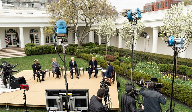 With lives and the economy hanging in the balance, President Donald Trump said Tuesday he is hoping the United States will be reopened by Easter as he weighs how to relax nationwide social-distancing guidelines to put some workers back on the job during the coronavirus outbreak. Official White House Photo by Shealah Craighead