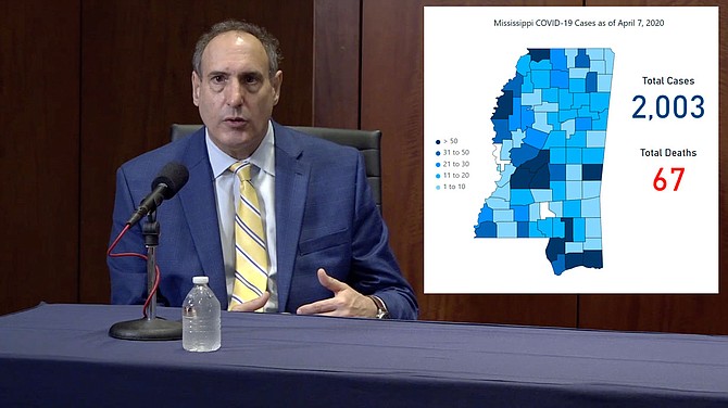 New MSDH data confirm that 72% of COVID-19-related deaths and 56% of reported cases come from Mississippi’s African American population. Previously, State Epidemiologist Dr. Paul Byers warned that “more than 50%” of COVID-19 cases and fatalities were found in black Mississippians. Photo courtesy State of Mississippi