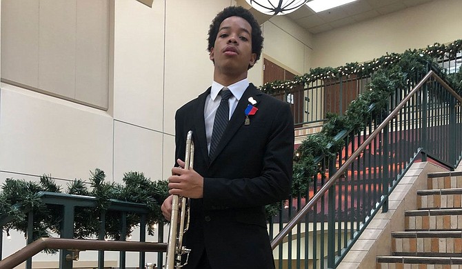 Local junior and trombonist William Hulbert Jr. earned a place in the internationally recognized Mississippi Lions All-State Band. Photo courtesy William Hulbert Jr.