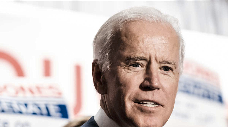 Democratic presidential candidate Joe Biden on Friday categorically denied allegations from a former Senate staffer that he sexually assaulted her in the early 1990s, saying “this never happened.” Photo by Ashton Pittman