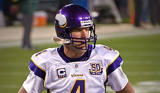 A nonprofit group caught up in an embezzlement scheme in Mississippi used federal welfare money to pay former NFL quarterback Brett Favre $1.1 million for multiple speaking engagements but Favre did not show up for the events, the state auditor said Monday. Photo courtesy Mike Morbeck