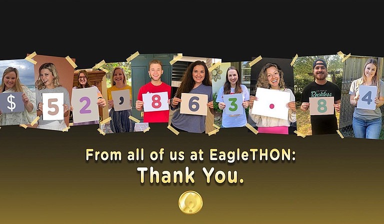 Student organizations at the University of Southern Mississippi recently held their annual dance marathon event, EagleTHON, virtually for the first time due to COVID-19 campus closures. Photo courtesy USM