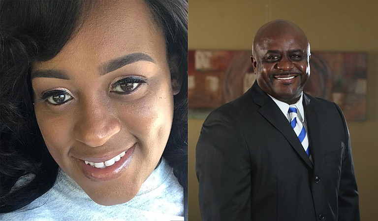 Shenakia Mosley (left) and  John Carroll Sr. are newly appointed council clerk and chief deputy council clerk of the City of Jackson, respectively. Photos courtesy Mosley, Carroll