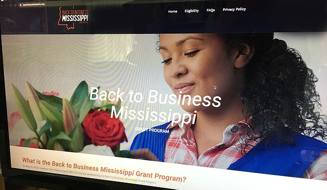 Mississippi is opening a grant program for small businesses affected by the coronavirus pandemic. Republican Gov. Tate Reeves said Wednesday that the application process begins at noon Thursday at backtobusinessms.org. Photo courtesy Back to Business Mississippi