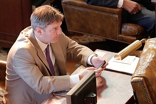 Republican Sen. Joey Fillingane of Sumrall said the new restrictions would prevent race-based discrimination before birth. Photo by Imani Khayyam