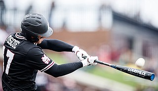 In the first round, the Texas Rangers made Mississippi State University second baseman Justin Foscue the 14th pick overall. Foscue is the 15th MSU player to be drafted in the first round of the MLB Draft. Photo courtesy Austin Perryman/MSU Athletics