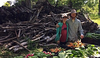Marbury Jacobs and Taylot Yowell co-own and operate The Garden Farmacy, a Jackson-based eco-farm that delivers produce the day it’s harvested. Photo courtesy The Garden Farmacy