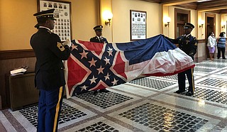 Mississippi just ditched its Confederate-themed state flag. Later this year, the state's voters will decide whether to dump a statewide election process that dates to the Jim Crow era. Photo by Emily Wagster Pettus via AP