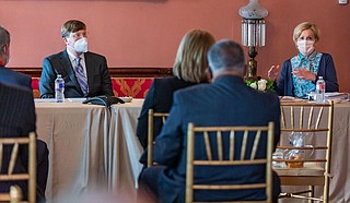 Mississippi Gov. Tate Reeves said Wednesday that he might set restrictions on bars to try to slow the spread of the new coronavirus, but he was vague about when that might happen and whether they would be statewide. Photo courtesy Tate Reeves