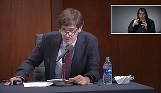 State Health Officer Dr. Thomas Dobbs warns that “crisis care reminiscent of war zones is approaching. “We're (talking) Army-style barracks sort of scenarios. … We're talking about getting care in a tent ... having to make a decision about who gets a ventilator and who doesn’t.” Photo courtesy State of Mississippi