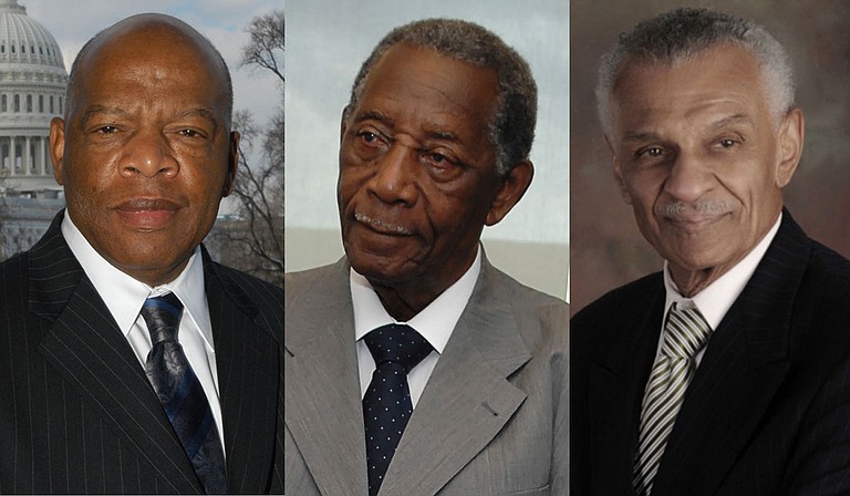 Congressman John Lewis, Mayor Charles Evers and Rev. C.T. Vivian set a high and necessary standard for new generations, columnist Duvalier Malone argues. The rest of us must pick up their torches. Photo credit US House of Representatives, US Navy, and courtesy C. T. Vivian