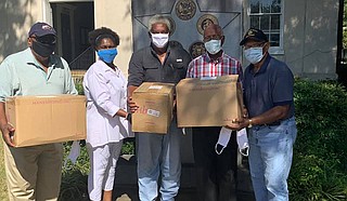 The University of Southern Mississippi recently partnered with the Fannie Lou Hamer Cancer Foundation and the Mississippi Network for Cancer Control and Prevention on an effort to distribute thousands of free protective face masks to residents of the Mississippi Delta in response to the COVID-19 pandemic. Photo courtesy USM