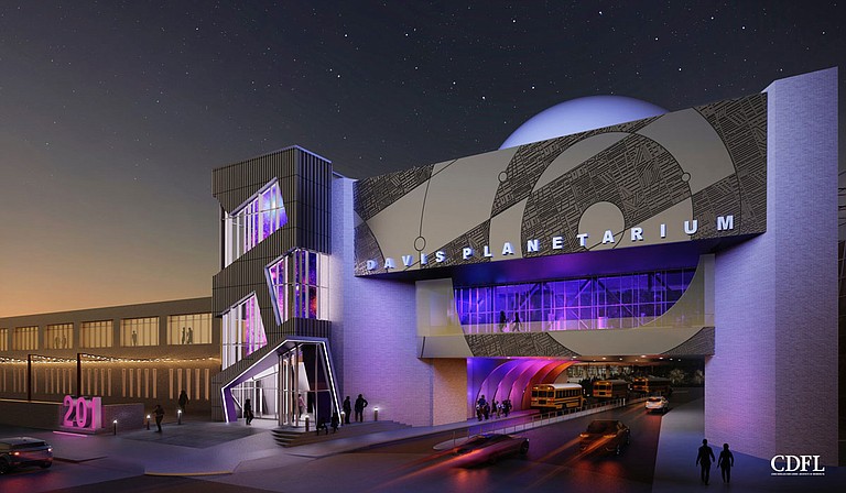 Jackson Mayor Chokwe Antar Lumumba announced renovations to the Russell C. Planetarium in July. The planetarium is presently set to reopen by April 2022. Photo courtesy CDFL Architects
