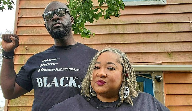 Brad and Funmi Franklin, owners of The Kundi Collective, recently started a line of T-shirts with slogans inspired by hip-hop, pop culture and Black pride. Photo courtesy The Kundi Collective