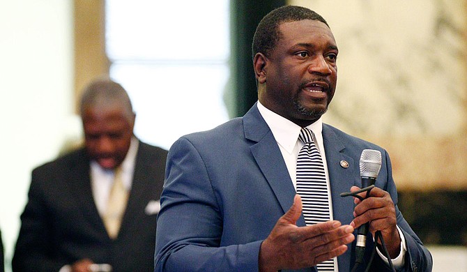 Sen. Juan Barnett, D-Heidelberg, chairman of the Senate Corrections Committee, was only 20 when his father was murdered. Over time, he exchanged hatred for forgiveness—a transformation that guides him as he pursues criminal-justice and parole reform in Mississippi. Forgiveness, he says, heals victims and perpetrators alike. Photo by Rogelio V. Solis via AP