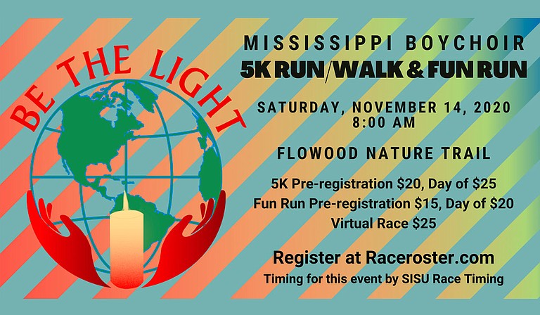 The Mississippi Boychoir recently announced its inaugural "Be the Light" 5k run and walk and fun run event, which will take place Saturday, Nov. 14, at the Flowood Nature Trail. Photo courtesy Mississippi Boychoir