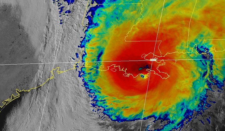 Hurricane Zeta sped toward storm-weary Louisiana on Wednesday with New Orleans squarely in its path, threatening to push up to 9 feet of sea water inland and batter homes and businesses with fierce winds. Photo courtesy NOAA