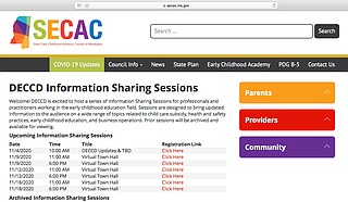 The Mississippi Department of Human Services is holding online meetings to gather information about improving child care services in the state. Photo courtesy secac.ms.gov