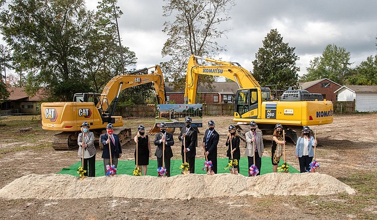 The University of Southern Mississippi's USM Foundation recently held a groundbreaking ceremony for the Quinlan-Hammond Hall of Honor. Photo courtesy Kelly Dunn/USM Photo Services
