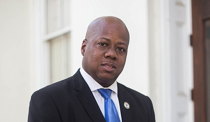 Jackson City Council President and Ward 6 Councilman Aaron Banks opened and closed the Tuesday council meeting in honor of Joe Biden and Kamala Harris, projected winners of the Nov. 3 presidential election. Photo courtesy City of Jackson