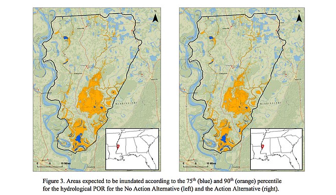 Environmental groups remain opposed to the Yazoo Backwater Project. They've said for decades that it would be an expensive boondoggle that would hurt wetlands to help agribusiness. Photo courtesy US Army Corps of Engineers