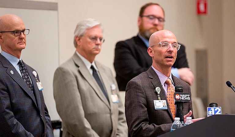 “The goal is to keep them out of the hospital and keep them from decompensating more,” said Dr. Alan Jones, University of Mississippi Medical Center Assistant Vice-Chancellor for Clinical Affairs, last week at a briefing with press. Photo courtesy UMMC