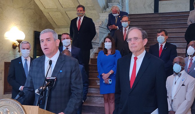 Republican House Speaker Philip Gunn is chairman of the 14-member Budget Committee. He said the proposal released Monday is a starting point for budget discussions that will happen during the three-month legislative session that begins in early January. Photo by Nick Judin