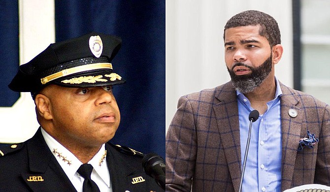 Mayor Chokwe A. Lumumba and Jackson Police Department Chief James Davis are facing a civil suit filed by 21 former and current members of the police force. Photo courtesy City of Jackson