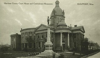 A Confederate monument will remain outside a Mississippi courthouse after a majority-white board of supervisors deadlocked on a proposal to move it. Photo courtesy MDAH