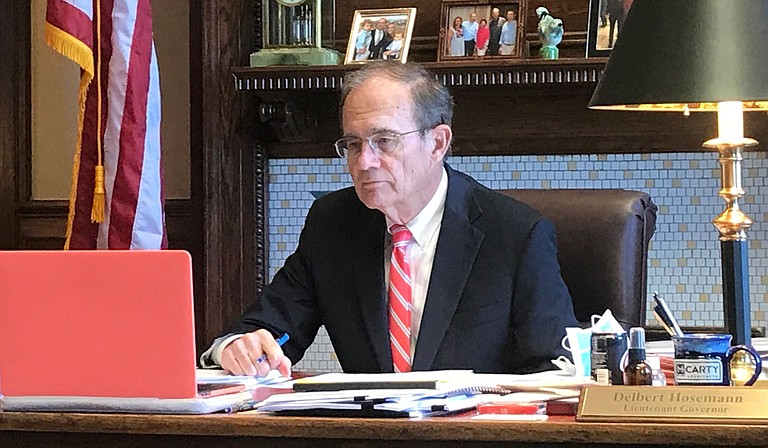In an interview, Lt. Gov. Delbert Hosemann expressed little interest in Gov. Tate Reeves’ plan for a total end to income tax—instead, the Senate leader said he wants a renewed push for teacher pay. Photo courtesy Delbert Hosemann