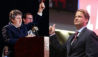Mike Leach (left) and Lane Kiffin (right) Photos courtesy MSU Athletics and Ole Miss Athletics