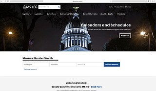 People are getting another way to watch Mississippi legislators as they conduct public business. The state Senate will start webcasting meetings from a second committee room during the 2021 session, which begins Jan. 5. Photo courtesy legislature.ms.gov