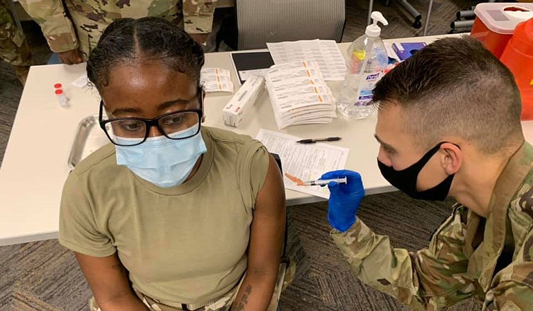 Mississippi reported more than 3,000 new coronavirus cases Wednesday, a single-day high in the state. Health officials warned that they expect worse to come, partly because of holiday gatherings. Photo courtesy Mississippi National Guard